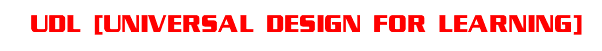 udl _universal design for learning{